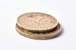 1 mark, 3 marks, 1926, set of 2 coins, Estonia...