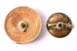 badge, Champion, brass, Latvia, USSR, 50ies of 20 cent., Ø 23.3 mm...