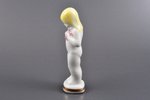 figurine, Girl with flowers, porcelain, Riga (Latvia), USSR, Riga porcelain factory, molder - Vera V...