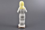 figurine, Girl with flowers, porcelain, Riga (Latvia), USSR, Riga porcelain factory, molder - Vera V...