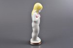 figurine, Girl with flowers, porcelain, Riga (Latvia), USSR, Riga porcelain factory, molder - Vera V...