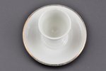 egg holder, porcelain, M.S. Kuznetsov manufactory, Riga (Latvia), 1934-1936, h 7.2 cm, third grade...