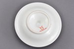 egg holder, porcelain, M.S. Kuznetsov manufactory, Riga (Latvia), 1934-1936, h 7.2 cm, third grade...