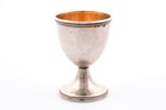 egg holder, silver, 875 standard, 26.10 g, h 6 cm, workshop Rigas Gravieris, 1963, Riga, USSR...