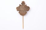 badge, Repercussions of the Song Festival, Latvia, 1923, 37.6 (71) x 33.5 mm...
