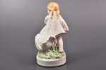 figurine, A girl with a chicken ("Sunflower"), porcelain, Riga (Latvia), USSR, Riga porcelain factor...