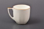 coffee pair, porcelain, sculpture's work, hand-painted, handpainted by Zigfrīds Jurševskis, the 30ti...