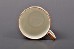 coffee pair, porcelain, sculpture's work, hand-painted, handpainted by Zigfrīds Jurševskis, the 30ti...