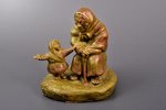 figurine, "Annele with Grandma" by Anna Brigadere fairytale, ceramics, Riga (Latvia), USSR, sculptur...