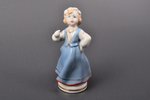 figurine, Folk dance (girl), porcelain, Riga (Latvia), Riga porcelain factory, molder - Leja Novozen...
