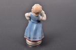 figurine, Folk dance (girl), porcelain, Riga (Latvia), Riga porcelain factory, molder - Leja Novozen...