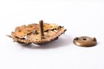 badge, VRT, Riga Technical College, Latvia, 20-30ies of 20th cent., 43 x 31.5 mm, 11.46 g, with a bo...