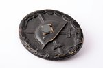 badge, Wound badge, Third Reich, 3rd class, Germany, 40ies of 20 cent., 44.5 x 36.7 mm, 12.26 g...