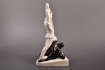 figurine, Lāčplēsis, porcelain, Riga (Latvia), USSR, Riga porcelain factory, molder - Z. Zaharovs, t...