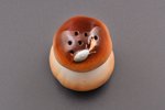 figurine, salt-cellar "Mushroom", porcelain, Riga (Latvia), M.S. Kuznetsov manufactory, the 30ties o...