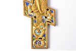 cross, The Crucifixion of Christ, copper alloy, 5-color enamel, Moscow, Russia, the 19th cent., 36.3...