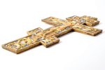 cross, The Crucifixion of Christ, copper alloy, 5-color enamel, Moscow, Russia, the 19th cent., 36.3...