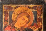 icon, Our Lady of Akhtyr, with icon case, board, painting, guilding, Russia, the 19th cent., 18 x 13...