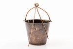tea strainer, silver, "Bucket", 84 standard, 19.65 g, engraving, Ø 3.8 cm, h (with handle) 6.2 cm, b...