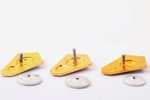 set of badges, 6 pcs., secondary educational institutions, USSR...