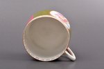 cup, "In the garden", porcelain, M. S. Kuznetsov's fellowship in Moscow, Russia, 1889-1917, h 5.4 cm...