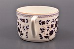 tea pair, porcelain, Dulevo, USSR, 1937-1940, h (cup) 5.5 cm, Ø (saucer) 15 cm...
