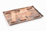 cover plate, silver, 875 standard, total weight of item 96.30 g, 13.8 x 8.6 cm, the 20ties of 20th c...