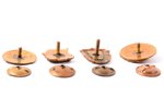 set, 7 badges: "Champion", Latvia, USSR, 1956-1960...