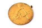 award, Weightlifting, awarded to Dreimans, 2nd prize, Latvia, 1922, 45.4 x Ø 41.4 mm...