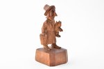 Figurine, "Ķencis", by Krišjānis Zolbergs - Kugra (1904-1979), wood, Latvia, USSR, 1940, h 13.4 cm...