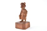 Figurine, "Ķencis", by Krišjānis Zolbergs - Kugra (1904-1979), wood, Latvia, USSR, 1940, h 13.4 cm...