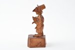 Figurine, "Ķencis", by Krišjānis Zolbergs - Kugra (1904-1979), wood, Latvia, USSR, 1940, h 13.4 cm...