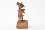 Figurine, "Ķencis", by Krišjānis Zolbergs - Kugra (1904-1979), wood, Latvia, USSR, 1940, h 13.4 cm...