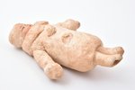 Christmas tree toy, papier mache, cotton wool, USSR, the 50ies of 20th cent., h 10.1 cm...