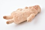 Christmas tree toy, papier mache, cotton wool, USSR, the 50ies of 20th cent., h 10.1 cm...