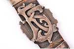 watch fob, student corporation "Selonija", silver, enamel, Latvia, 1936, 175 x 40 mm, traces of wear...