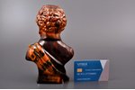 figurine, the bust of Alexander Pushkin, ceramics, Riga (Latvia), M.S. Kuznetsov manufactory, Riga C...