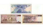 50 litas, 10 litas, 20 litas, set of 3 banknotes, 1993, Lithuania, UNC...