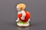 figurine, The Boy Running with a Heart, porcelain, Riga (Latvia), M.S. Kuznetsov manufactory, 1937-1...