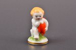 figurine, The Boy Running with a Heart, porcelain, Riga (Latvia), M.S. Kuznetsov manufactory, 1937-1...
