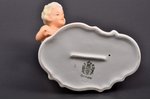 figurine, boy with a bird, porcelain, bisque, Germany, Wallendorf, Schaubach Kunst, 1926-1953, 13 cm...