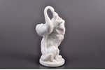 figurine, The Wolf and the Crane, porcelain, USSR, LFZ - Lomonosov porcelain factory, molder - B.Y....