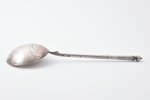 spoon, silver, salad or honey spoon, 84 standard, 68.35 g, engraving, 19.5 cm, 1908-1917, Russia...