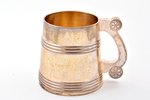 beer mug, silver, 875 standard, 453.45 g, h 14.4 cm, base diameter 14 cm, "VMT Roman Tavast", the 20...