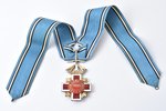 order, The Order of the Estonian Red Cross, with tailcoat badge and miniature ribbon, 3rd class, Est...