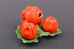 spicery dish, Paprika, porcelain, M.S. Kuznetsov manufactory, Riga (Latvia), 1934-1936, base 11 x 12...