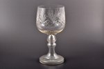 Beer cup (large size), Iļģuciems glass factory, Latvia, the 20-30ties of 20th cent., h 25.9 cm...