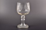 Beer cup (large size), Iļģuciems glass factory, Latvia, the 20-30ties of 20th cent., h 25.9 cm...