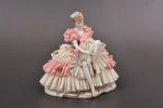figurine, Dancer, Dresden Lace, porcelain, Germany, Unterweißbach, the middle of the 20th cent., h 1...
