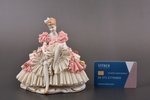 figurine, Dancer, Dresden Lace, porcelain, Germany, Unterweißbach, the middle of the 20th cent., h 1...